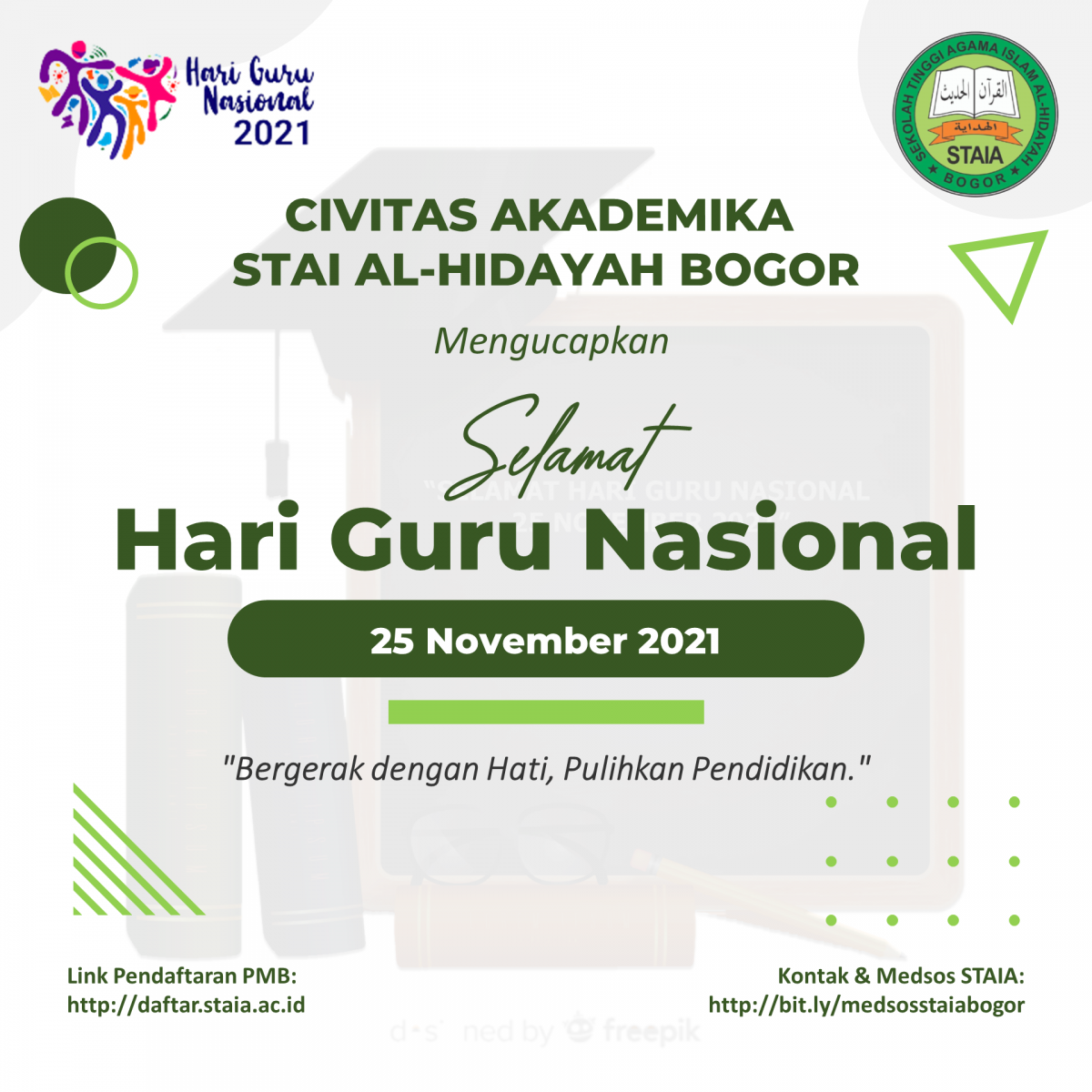 SELAMAT HARI GURU NASIONAL 25 NOVEMBER 2021